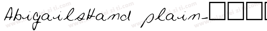 AbigailsHand plain字体转换